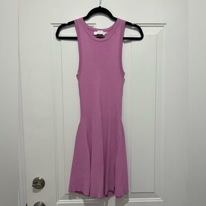 ASTR pink mini ribbed dress